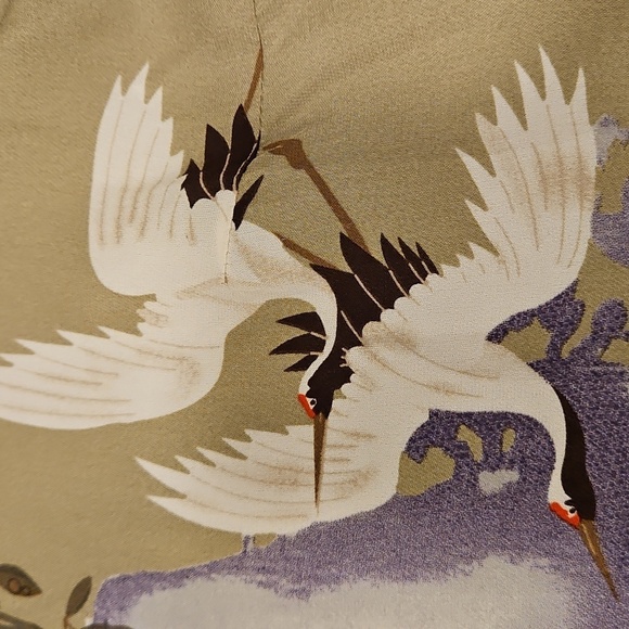 💕CITRON SANTA MONICA💕 Asian Inspired 100% Silk Blouse ~ Green Large NWOT - Picture 7 of 12